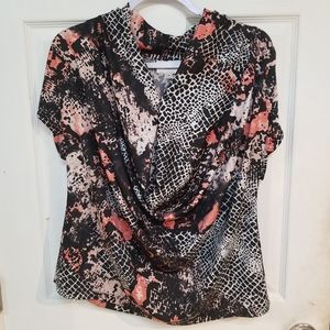 Eci New York Coral Pront Tee